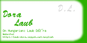 dora laub business card